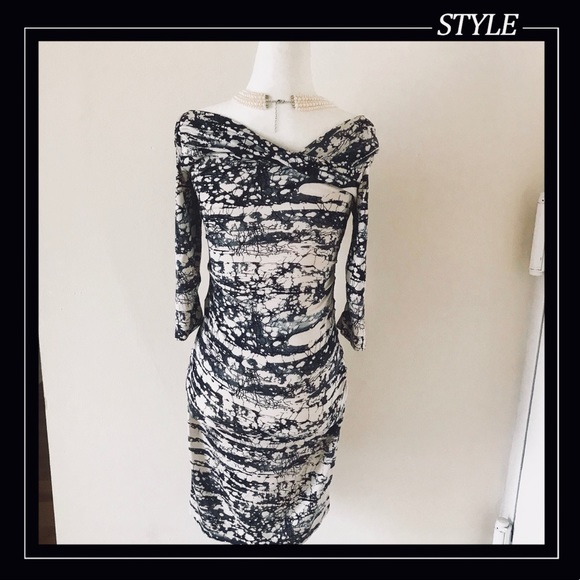 💝Gorgeous DVF Bentley Ruched Silk Jersey Dress 2 - Picture 3 of 5
